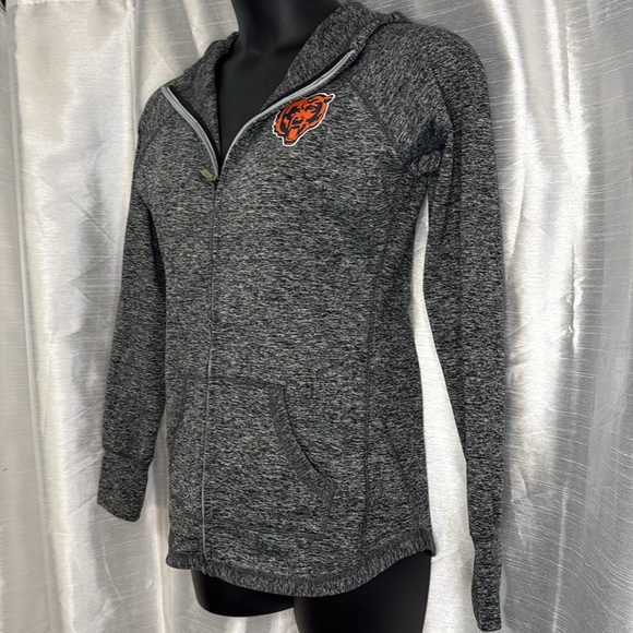 NFL Chicago Bears Mascot Logo Full Zip Long Sleeve Women’s M Stretch Hoodie - Picture 4 of 9